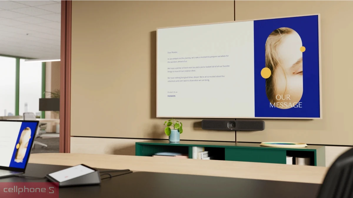 Chất lượng ghi hình của camera hội nghị video Logitech Meetup 2