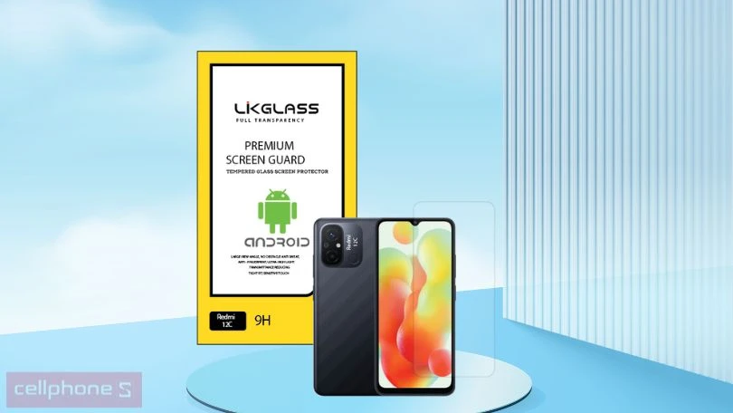 Đánh giá dán cường lực Xiaomi Redmic 12C Likglass full