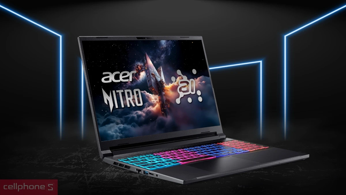AI trên laptop Acer Gaming Nitro 16 AI Propanel AN16S-61-R5F4