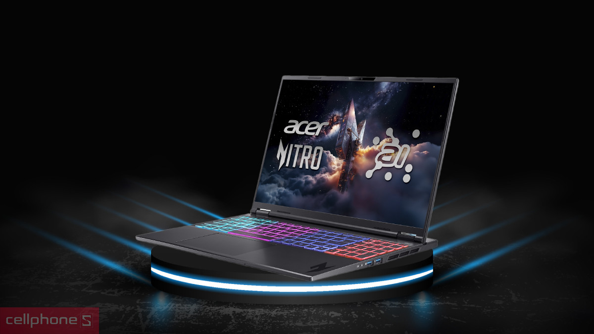 RAM, ổ cứng laptop Acer Gaming Nitro 16 AI Propanel AN16S-61-R5F4