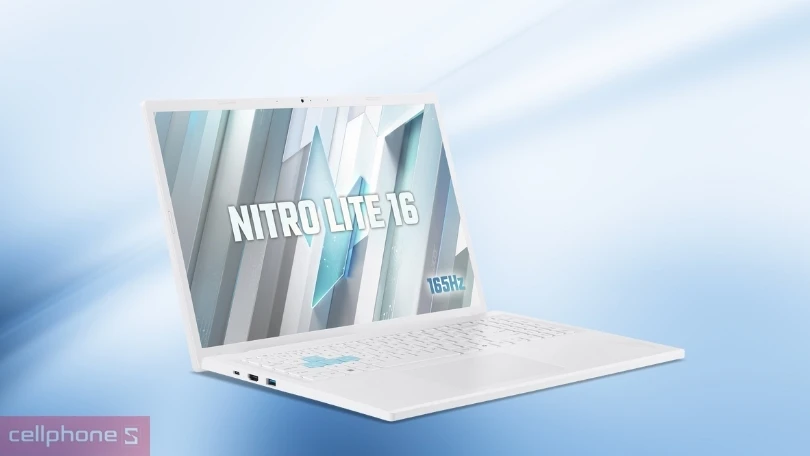 Pin, cổng kết nối của laptop Acer Gaming Nitro Lite 16 NL16-71G-71UJ