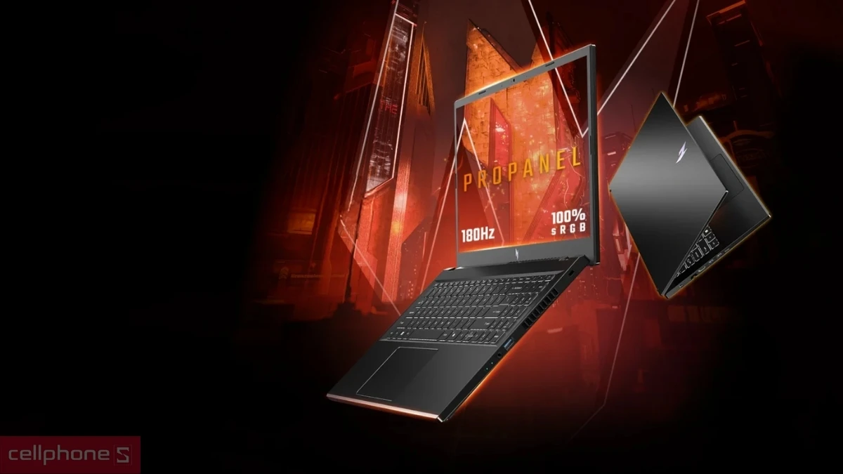 Màn hình, chất lượng hiển thị của laptop Acer Gaming Nitro V 15 ProPanel ANV15-41-R0FE