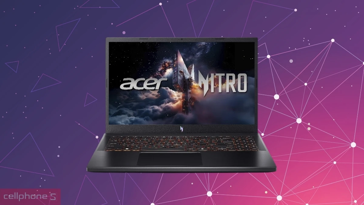 Hiệu năng xử lý vượt trội của laptop Acer Gaming Nitro V 15 ProPanel ANV15-52-59AA