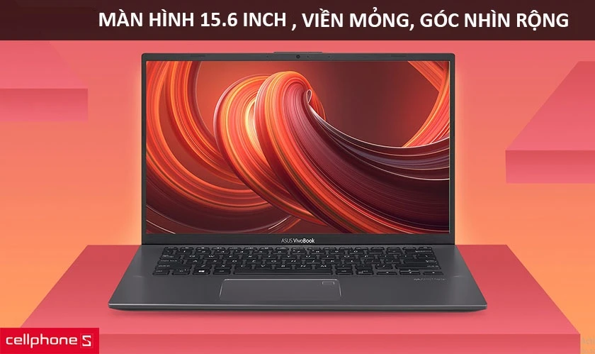 Màn hình 15.6 inch Full HD, viền siêu mỏng, góc nhìn rộng 178 độ