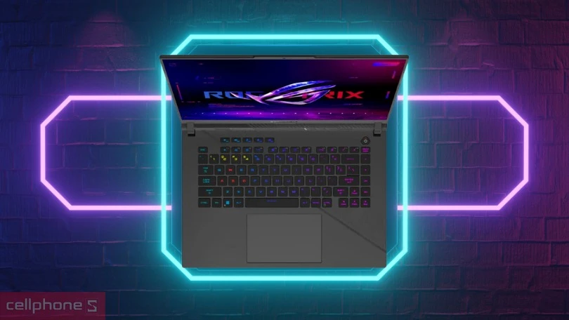 Thiết kế laptop Asus Rog Strix G16 G614JV-N4156W
