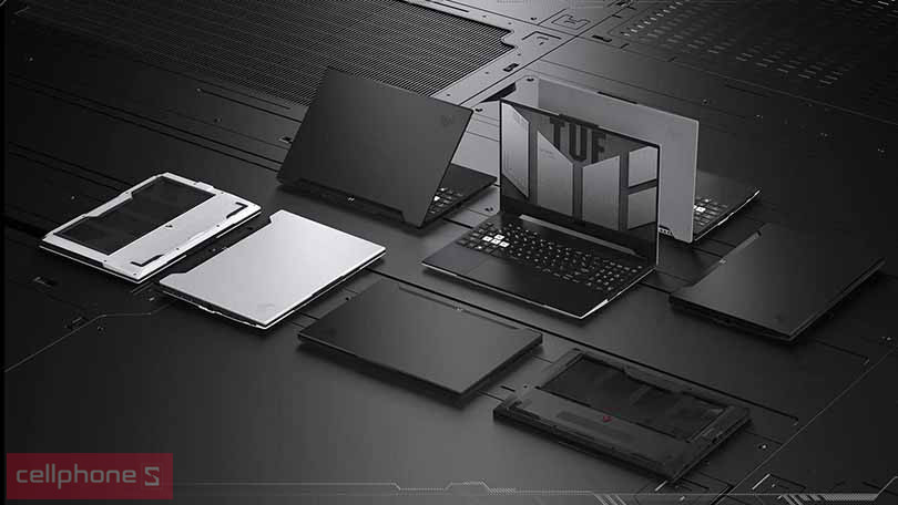 Thiết kế laptop Asus TUF Dash F15 FX517ZE-HN888W