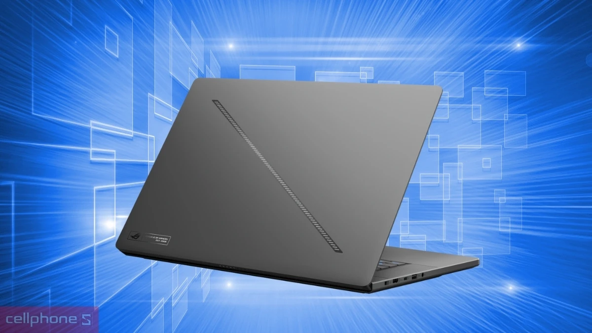 Pin và cổng kết nối của laptop ASUS ROG Zephyrus G16 GU605CM-QR078W