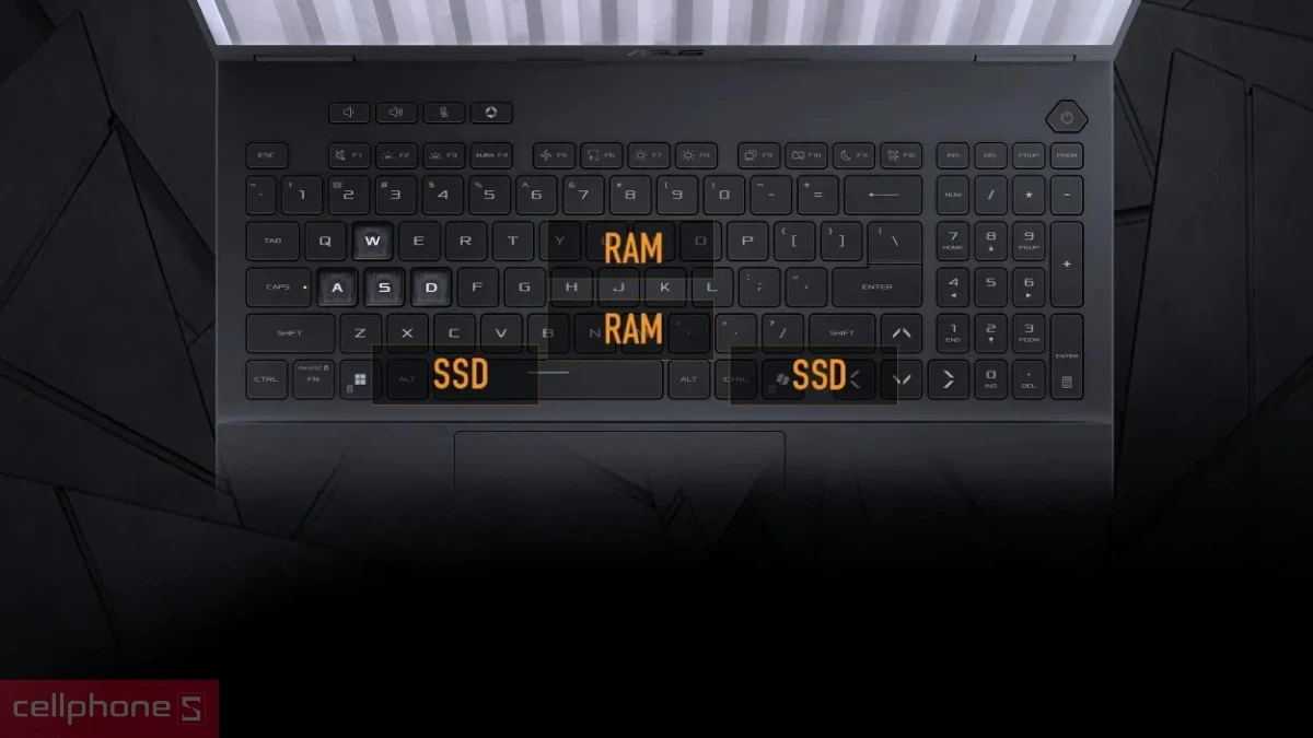 Cấu hình laptop ASUS TUF Gaming F16 FX608JH-RV039W