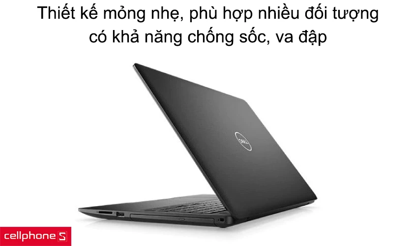 Thiết kế mỏng nhẹ, phù hợp nhiều đối tượng, máy có khả năng chống sốc, va đập