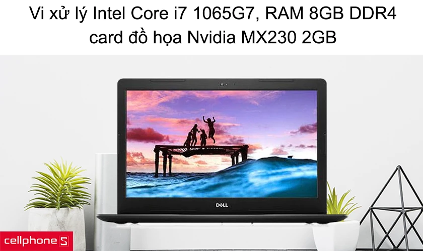 Vi xử lý Intel Core i7 1065G7, RAM 8GB DDR4, card đồ họa Nvidia MX230 2GB
