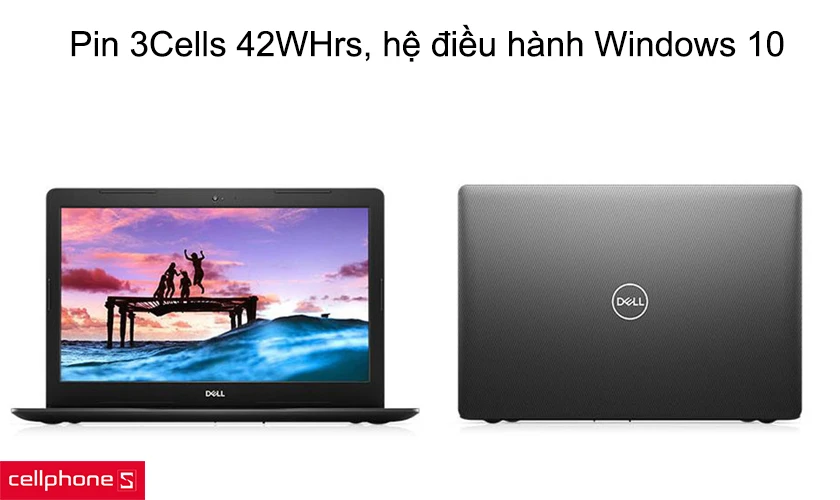 Pin 3Cells 42WHrs, hệ điều hành Windows 10