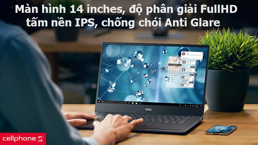 màn hình 14 inch cùng độ phân giải FullHD
