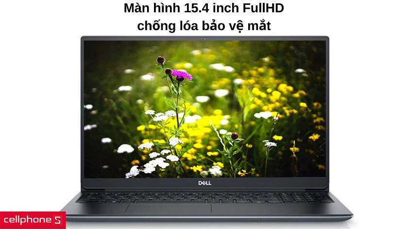 Màn hình 15.4 inch FullHD kèm tính năng chống lóa bảo vệ mắt