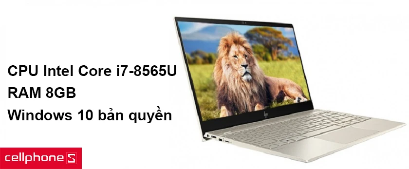 Vi xử lý Intel Core i7-8565U cho hiệu năng mạnh mẽ, win 10 tân tiến