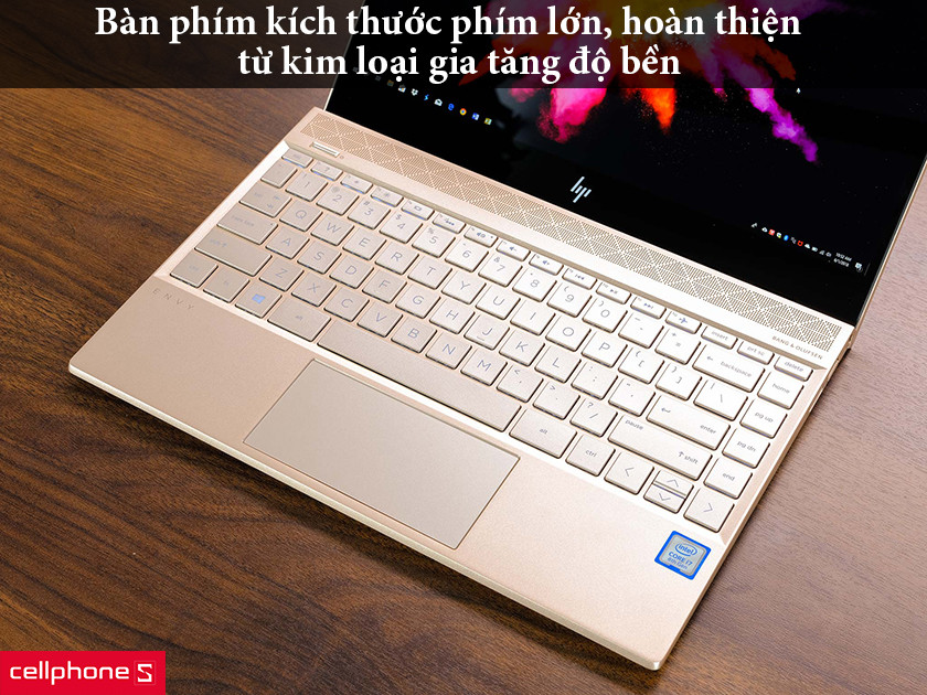 Bàn phím kích thước phím lớn, làm từ kim loại gia tăng độ bền