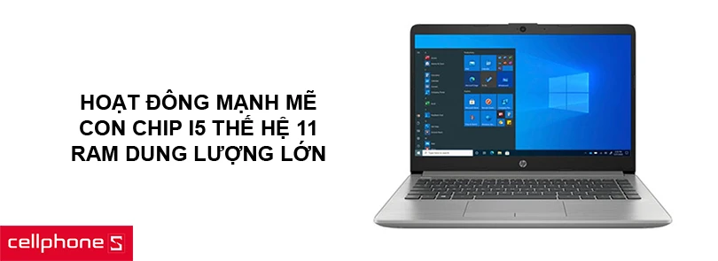 Hoạt động mạnh mẽ với con chip i5 thế hệ 11, RAM dung lượng lớn