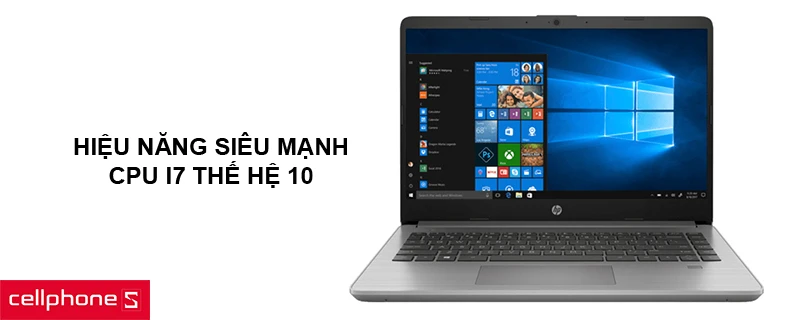 Hiệu năng siêu mạnh với CPU i7 thế hệ 10, SSD dung lượng cao