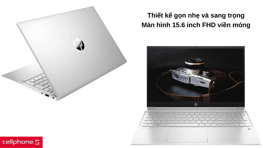 Thiết kế gọn nhẹ sang trọng với màn hình hiển thị lớn