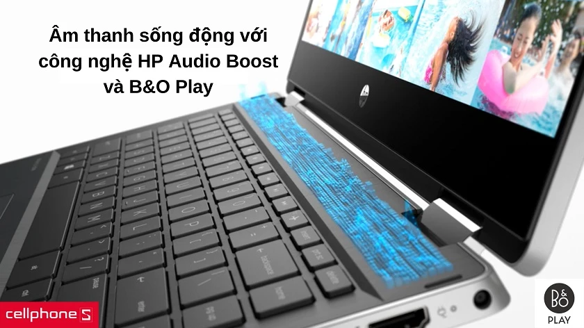 Âm thanh sống động với công nghệ HP Audio Boost và B&O Play