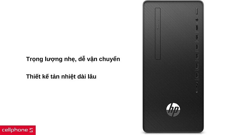 Kích thước Micro-ATX nhỏ gọn với trọng lượng nhẹ