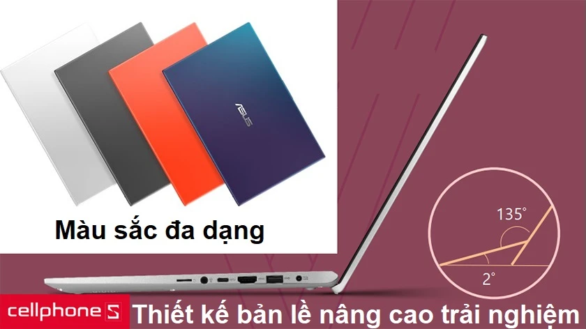 Thiết kế bản lề ErgoLift cùng 4 màu sắc thỏa sức lựa chọn