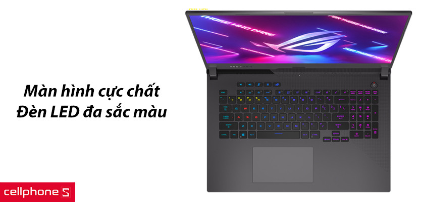 Màn hình cực chất, đèn LED đa sắc màu