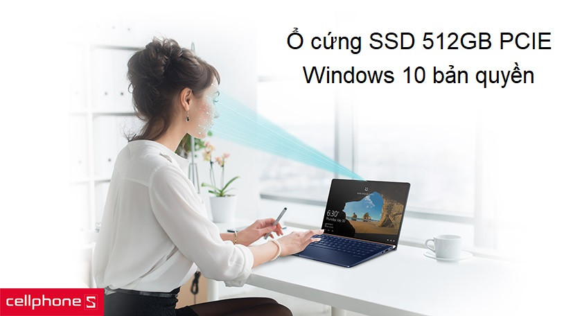 Ổ cứng SSD 512GB M.2 PCIE tốc độ cao, windows 10 bản quyền
