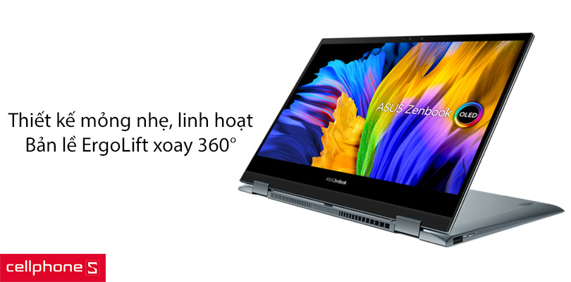Thiết kế sang trọng, màn hình xoay 360 độ