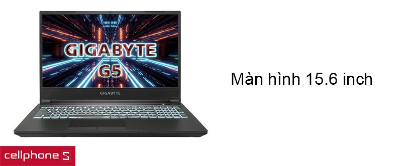 Thiết kế khá ấn tượng, màn hình có kích thước 15.6 inch