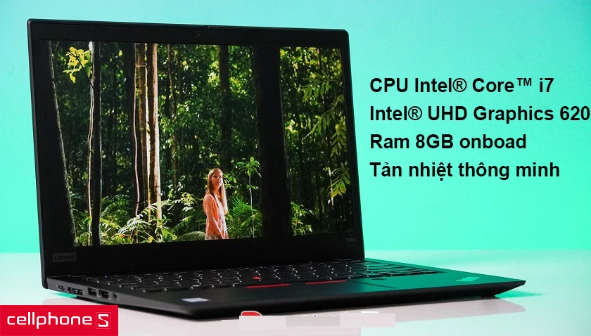 Hiệu năng mạnh mẽ với CPU Intel® Core™ i7-8565U cùng hệ thống tản nhiệt thông minh