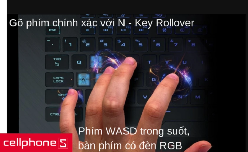 Gõ phím chính xác hơn với công nghệ N – Key Rollover