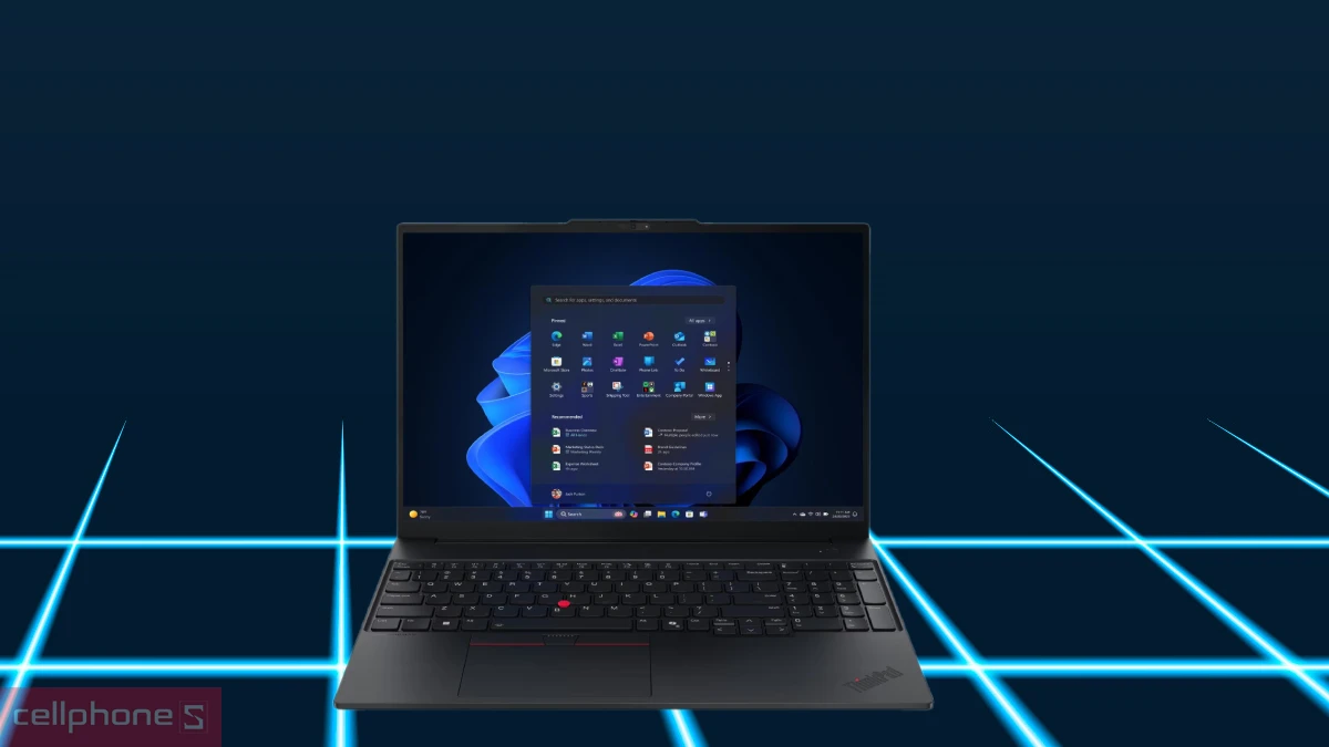 Màn hình, chất lượng hiển thị của laptop Lenovo ThinkPad E16 Gen 3 21SR002NVN
