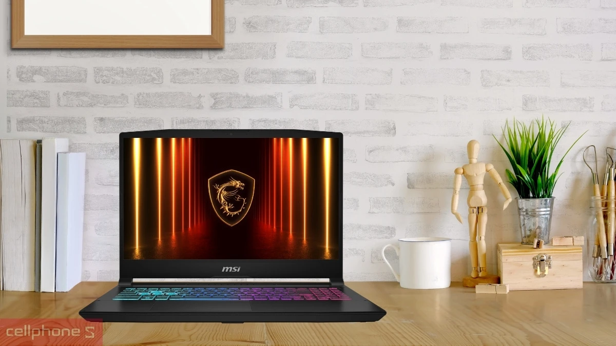 Laptop MSI Katana 15 HX B14WFK-025VN sở hữu thiết kế mạnh mẽ 