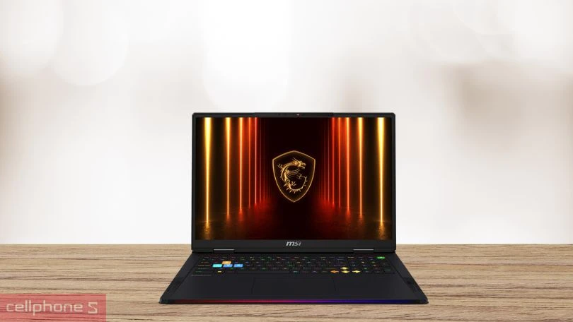 Thiết kế laptop MSI Raider 18 HX AI A2XWIG-033VN