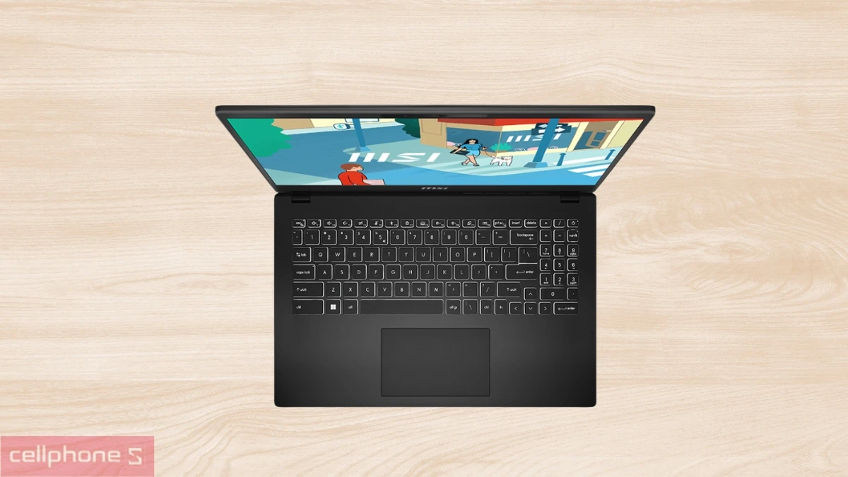 Màn hình của laptop MSI Modern 15 H C2RMG-292VN