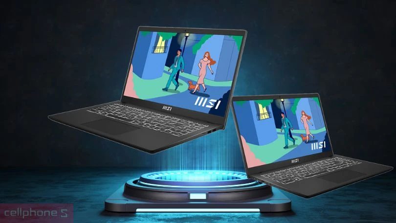 Thiết kế laptop MSI Modern 15 B12MO-487VN