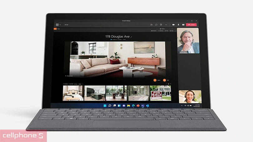 Chuyển đổi dễ dàng từ laptop sang máy tính bảng cùng chế độ bảo mật đăng nhập khuôn mặt hiện đại