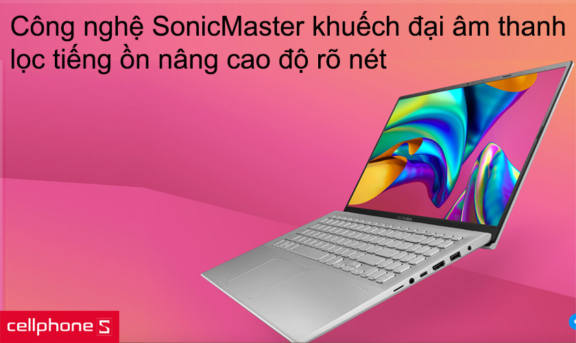 Công nghệ SonicMaster khuếch đại âm thanh, lọc tiếng ồn nâng cao độ rõ nét