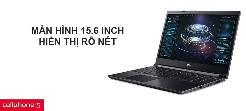 Thiết kế cứng cáp cùng màn hình 15.6 inch hiển thị rõ nét
