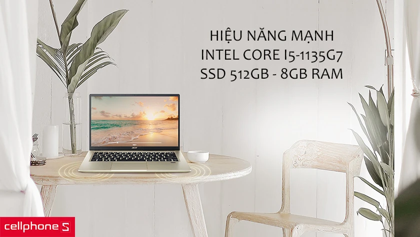 Hiệu năng mạnh trong phân khúc với chip Intel thế hệ 11