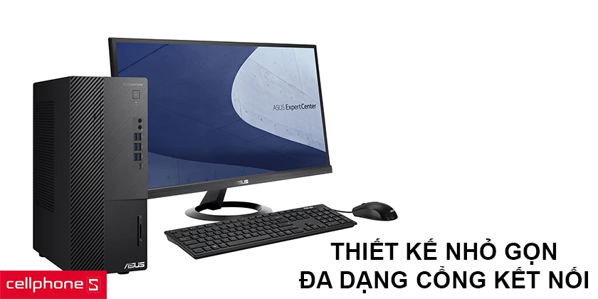 Thiết kế nhỏ gọn dễ di chuyển, đa dạng cổng kết nối