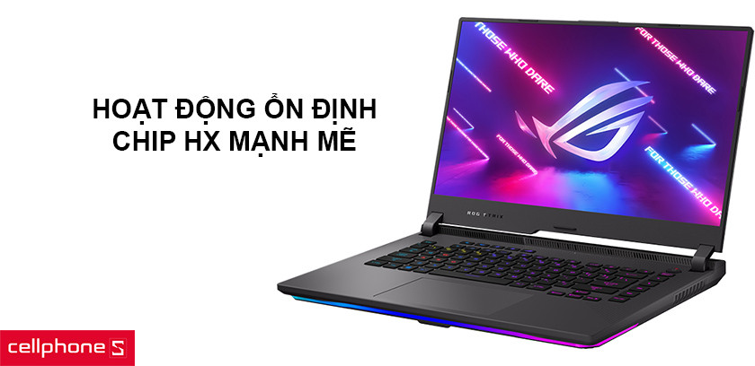 Hoạt động ổn định với chip HX mạnh mẽ