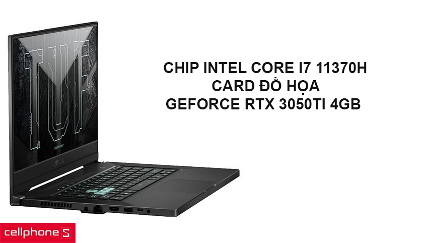 Hiệu năng mạnh với chip Intel Core i7 11370H