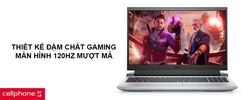 Thiết kế đậm chất gaming, màn hình 120Hz mượt mà