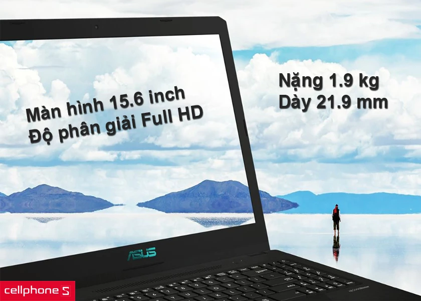 Thiết kế mỏng nhẹ, màn hình Full HD