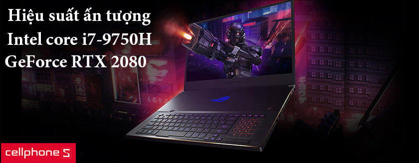 Hiệu suất ấn tượng trên bộ xử lý intel core i7, card đồ họa GeForce RTX 2080