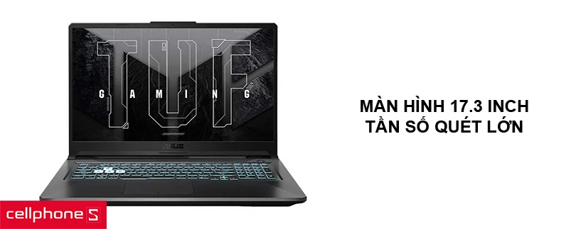 Màn hình thiết kế lớn mang lại không gian hiển thị rộng rãi