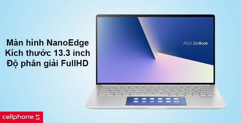 Màn hình NanoEdge, kích thước 13.3 inch, độ phân giải FullHD