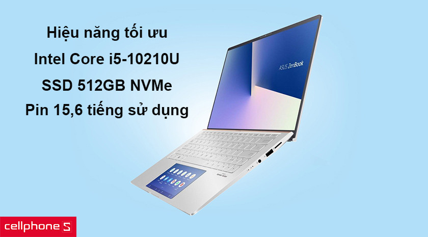 Hiệu năng tối ưu hết mức có thể với Intel Core i5-10210U cùng SSD 512GB NVMe