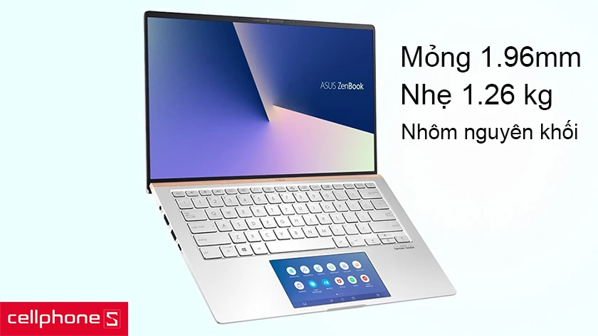 Laptop Asus UX434FAC-A6116T: thiết kế sang trọng, nhỏ gọn và dễ dàng di chuyển